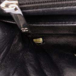 Pre Owned Chanel Black Mini Square Classic Patent Single Flap