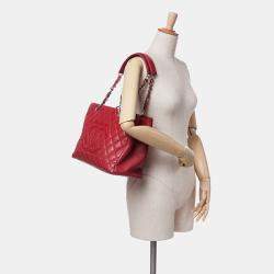Chanel Red Caviar Grand Shopping Tote
