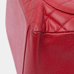 Chanel Red Caviar Grand Shopping Tote