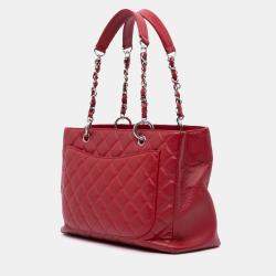 Chanel Red Caviar Grand Shopping Tote