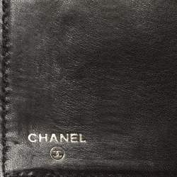 Chanel Black Leather Vintage CC Flap Wallet
