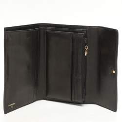 Chanel Black Leather Vintage CC Flap Wallet