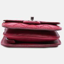 Chanel Red Mini Stitched Calfskin Citizen Flap