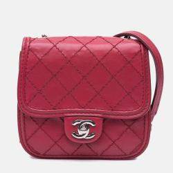 Chanel Red Mini Stitched Calfskin Citizen Flap