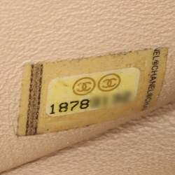 Chanel Yellow Striped Patent Leather Jumbo Classic Double Flap Bag