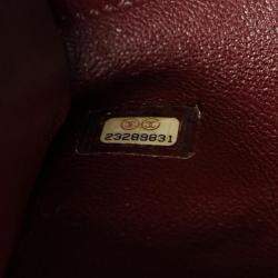Pre Owned Chanel Navy Chevron Leather V-Stitch Tote Bag 