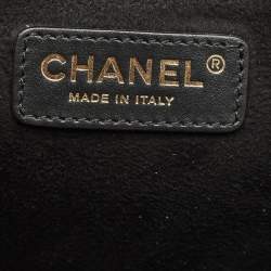 مملوكة مسبقًا Chanel Black Caviar Leather Small Studded Deauville Tote