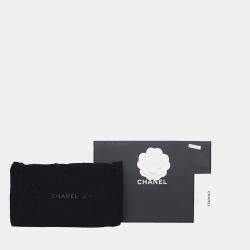 Chanel Purple & Green Iridescent Caviar Leather Quilted Wallet On Chain