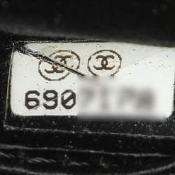 Chanel Black Satin CC Chain Pouch