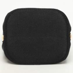 Chanel Black Satin CC Chain Pouch