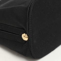 Chanel Black Satin CC Chain Pouch