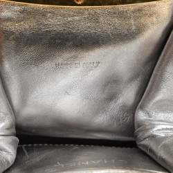 Chanel Silver Quilted Leather Vintage CC Chain Detail Shoulder Bag