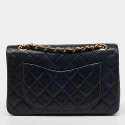 Chanel Black Quilted Leather Small Classic Double Flap Bag