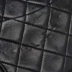 Chanel Black Quilted Leather Medium Classic Double Flap Bag