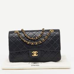 Chanel Black Quilted Leather Medium Classic Double Flap Bag