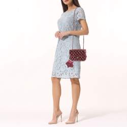 Chanel Pink Quilted Mirror Leather Mini Hollywood Boulevard Flap Bag With Star Coin Purse