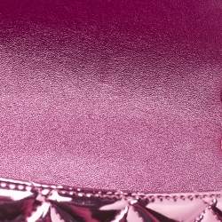 Chanel Pink Quilted Mirror Leather Mini Hollywood Boulevard Flap Bag With Star Coin Purse