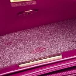 Chanel Pink Quilted Mirror Leather Mini Hollywood Boulevard Flap Bag With Star Coin Purse