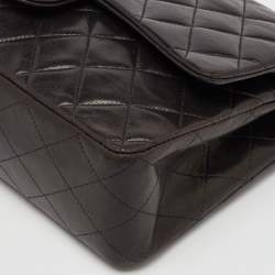 Chanel Black Quilted Leather Medium Classic Double Flap Bag
