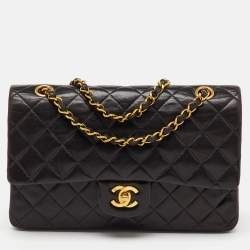 Chanel Black Quilted Leather Medium Classic Double Flap Bag