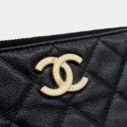Chanel Black Caviar Leather mini pouch