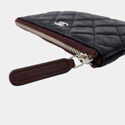 Chanel Black Caviar Leather Mini Pouch
