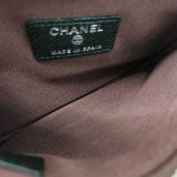 Chanel Black Caviar Leather Mini Pouch