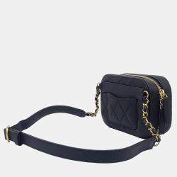 Chanel Black Leather Caviar Belt Bag