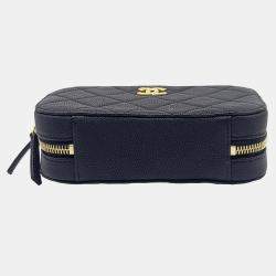 Chanel Black Leather Caviar Belt Bag
