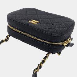 Chanel Black Leather Caviar Belt Bag