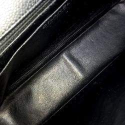 Pre Owned Chanel Black Leather Caviar Classic Jumbobag