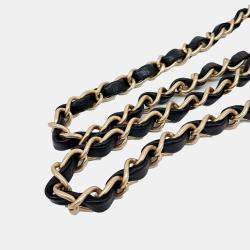 Chanel Black Leather Lucky Charm Classic New Mini crossbody Bag