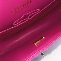 Chanel Pink Tweed Tweed Classic Medium bag
