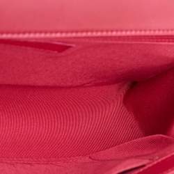 Chanel Pink Quilted Chevron Leather New Medium Boy Flap Bag