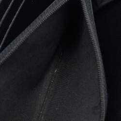 Chanel Black Quilted Leather Boy Zip Around Wallet