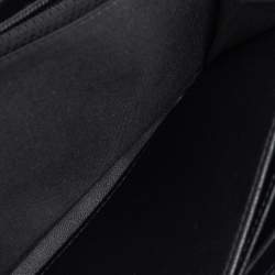 Chanel Black Quilted Leather Boy Zip Around Wallet