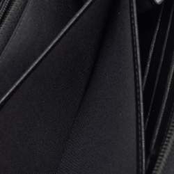 Chanel Black Quilted Leather Boy Zip Around Wallet