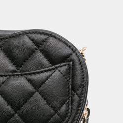 Chanel Black Mini Lambskin CC in Love Heart Crossbody