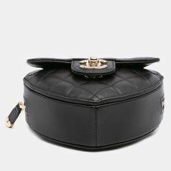 Chanel Black Mini Lambskin CC in Love Heart Crossbody