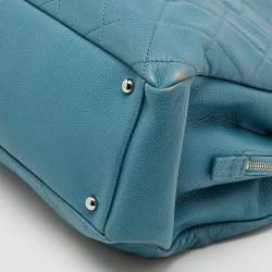 Chanel Blue Quilted Caviar Leather Petite Timeless Tote