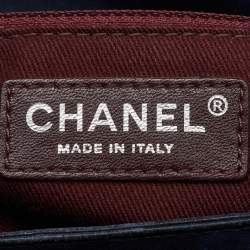 Pre Owned Chanel Navy Blue Quilted Leather Daily Supple Flap Bag