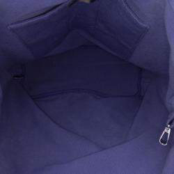 Chanel Blue CC Terry Cloth Beach Tote