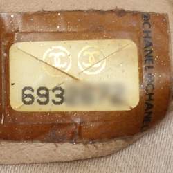 Pre Owned Chanel Beige Nylon Medium Travel Line Flap Bag