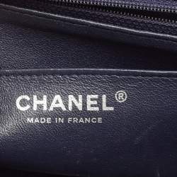 Chanel Blue Tweed Small CC Flap Bag