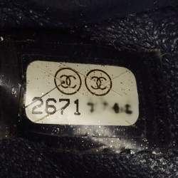 Chanel Blue Tweed Small CC Flap Bag