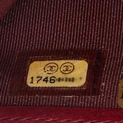 Chanel Red Ultra Stitch Leather CC Zip Continental Wallet