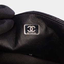 Chanel Black Mini Square Classic Patent So Black Single Flap