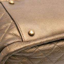Chanel Brown CC Quilted Calfskin Istanbul Tote