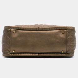Chanel Brown CC Quilted Calfskin Istanbul Tote
