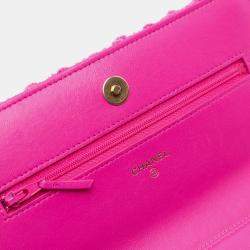 Chanel Pink Tweed 19 Wallet On Chain